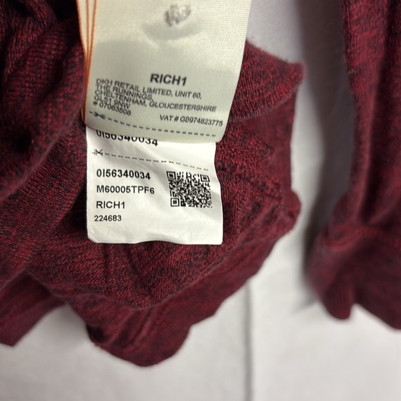 SUPERDRY Men’s Heritage Grandad Henley Long Sleeve Shirt Size X-Large - Picture 6 of 11